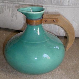 *Rum Rill Turquoise Iridescent 7.75” Water Ewer MINT CONDITION